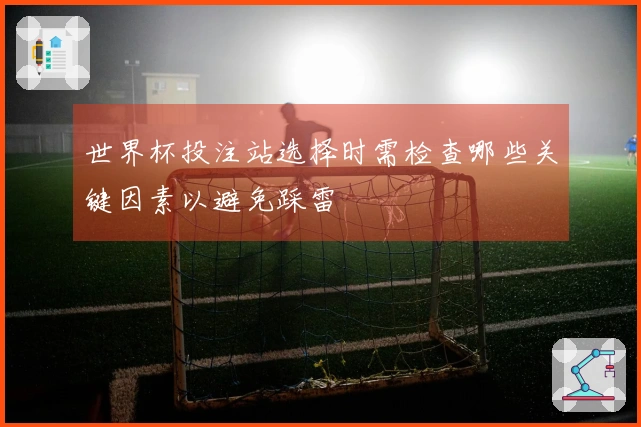 世界杯投注站选择时需检查哪些关键因素以避免踩雷